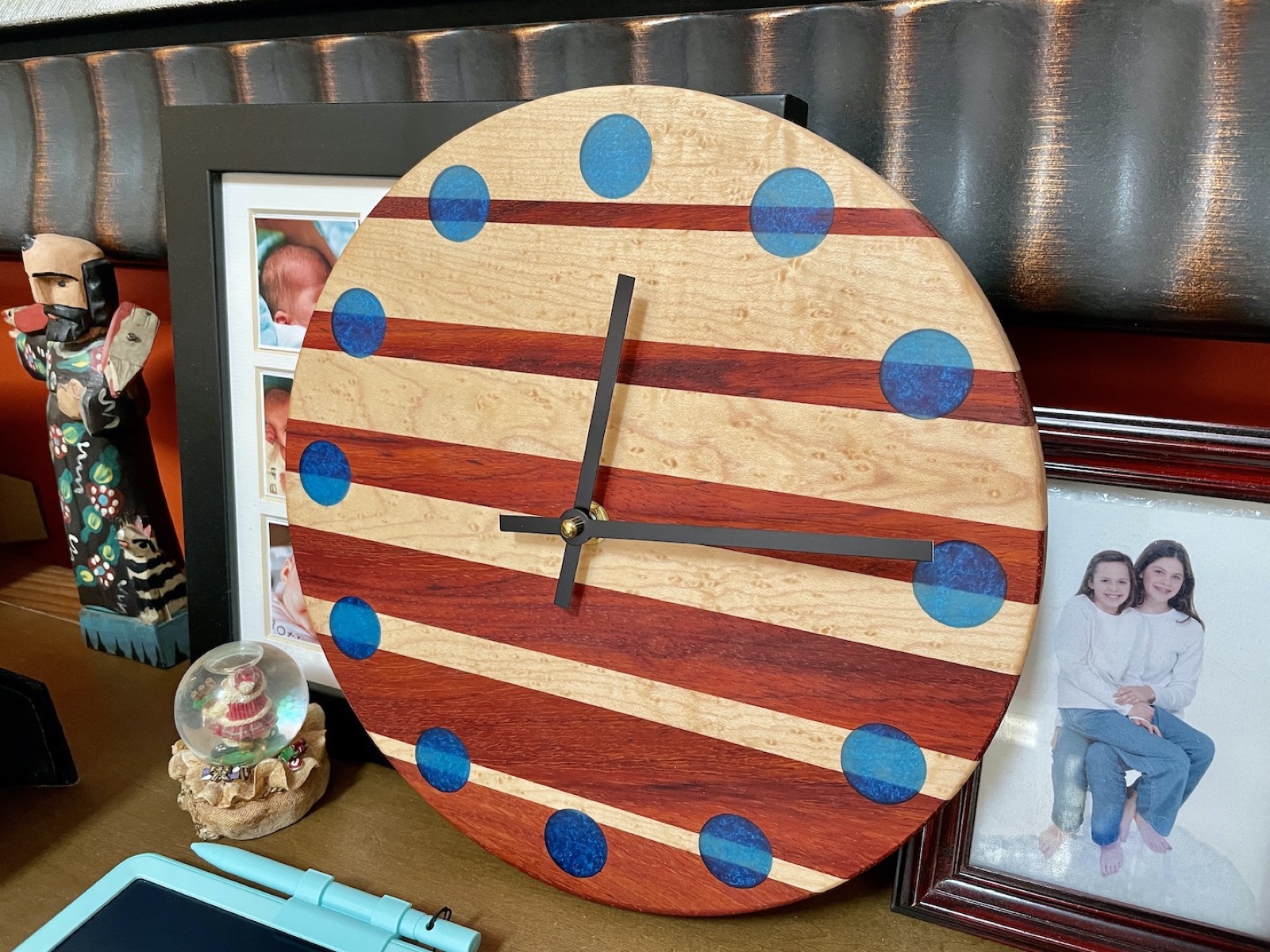 Wooden clock
