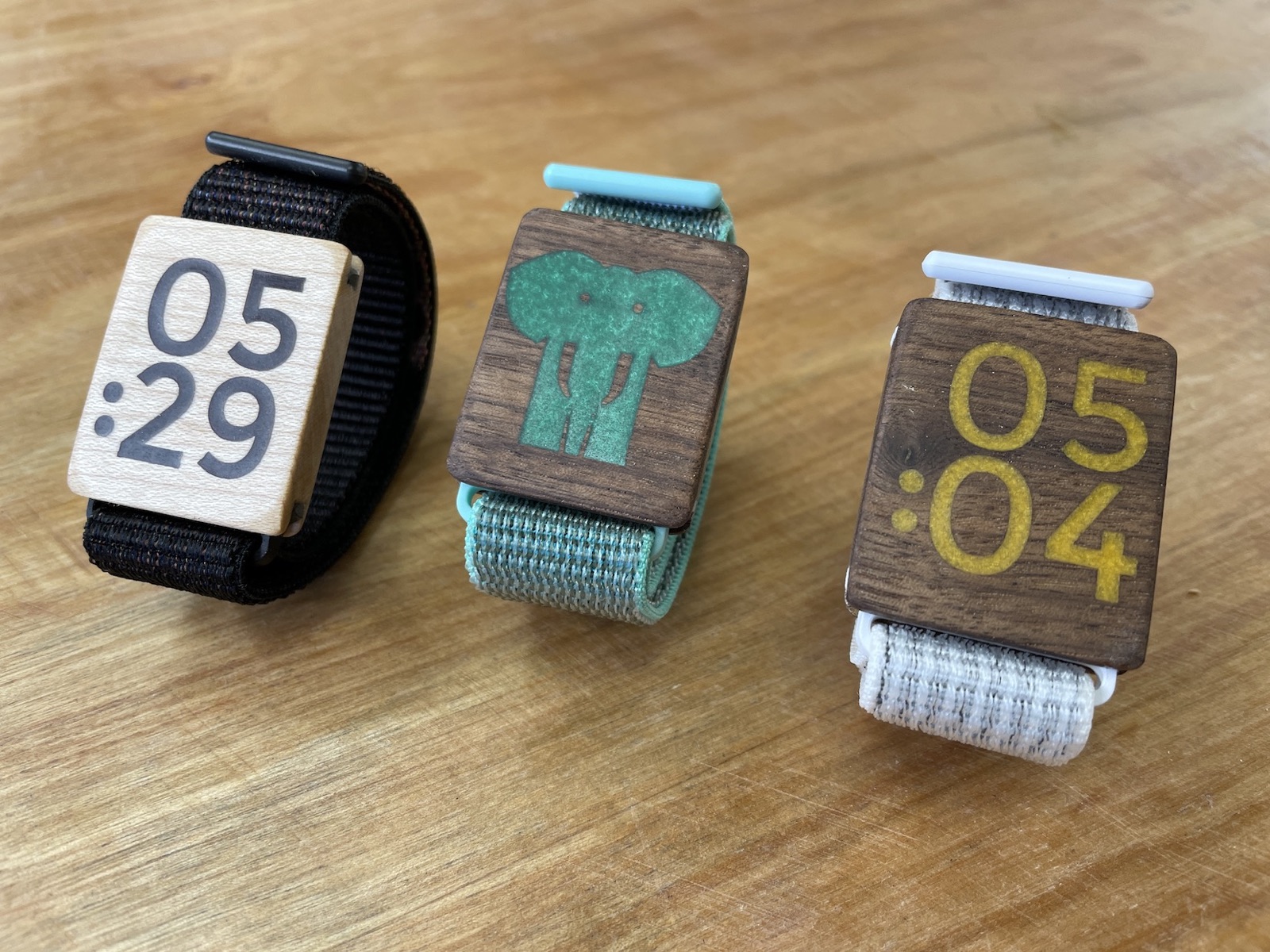 Wooden “smart” watches